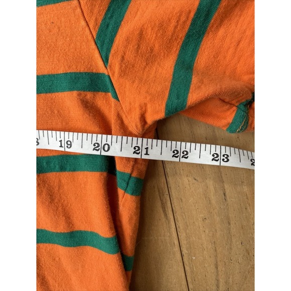 Guess x J Balvin Vibras T Shirt Mens Medium Stripe Crewneck Colorful Orange - Picture 5 of 8